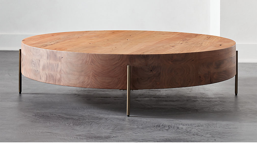 Low Round Wood Coffee Table Wooden It, Low Round Table