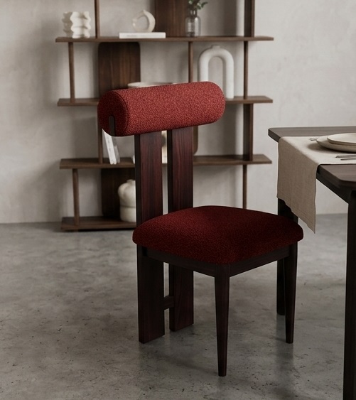 Crimson T-Frame Dining Chair - Image 3